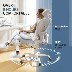 Desk Chairs: High-back Orthopedic Office Seat