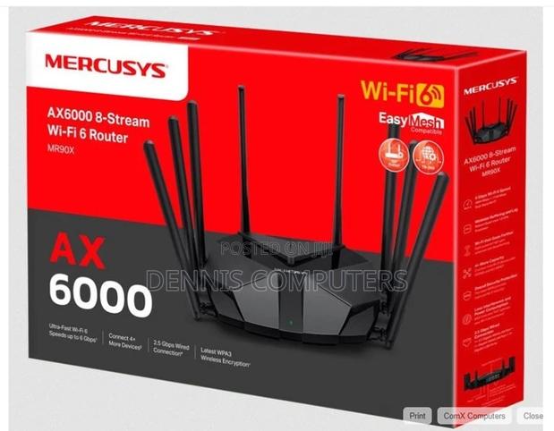 Mercusys Ax6000 8-Stream Wi-Fi 6 Router - Tl-Mr90x - main view