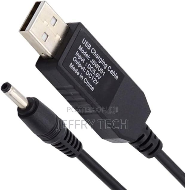 Usb Charging Cable 5v to Dc 12v Boost Power for Router/Optical Modem - main view