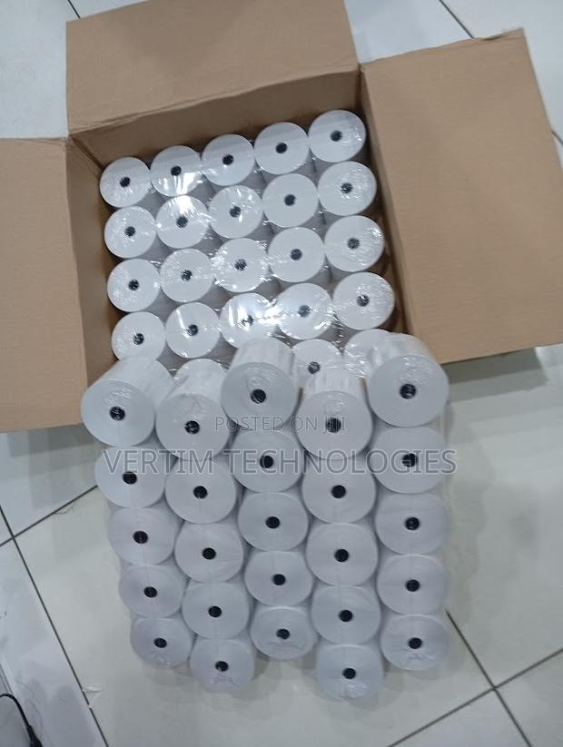 Ultra Premium Quality 50 PCS 80mm by 80mm by 13mm Thermal Paper Rolls