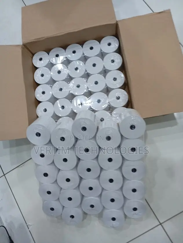 Ultra Premium Quality 50 PCS 80mm by 80mm by 13mm Thermal Paper Rolls