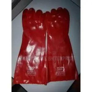 Red Pvc Gloves Chemical Resistant