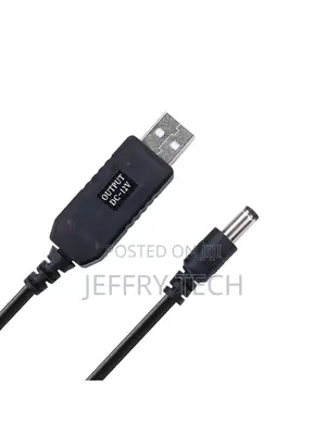 Usb Voltage Step Up Converter - Dc 5v to 12v, 3ft Cable With Dc Jack