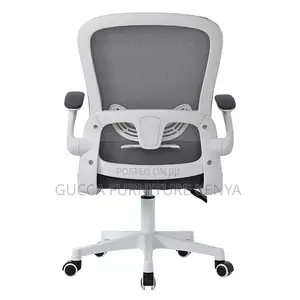 Ergonomic Mid-back Mesh Chair With Flip Arms