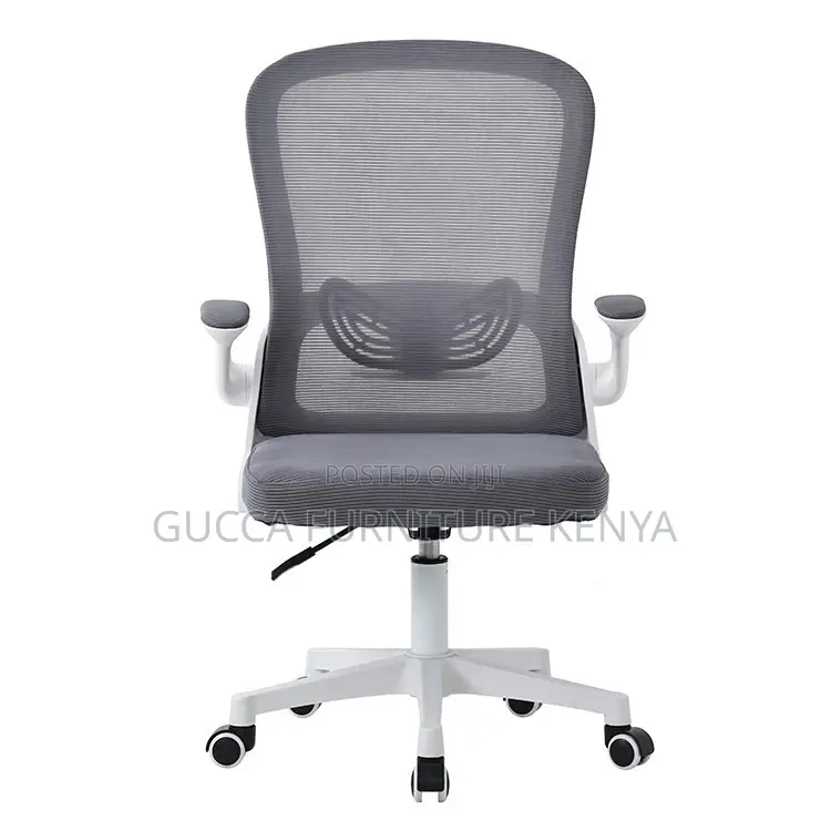 Ergonomic Mid-back Mesh Chair With Flip Arms