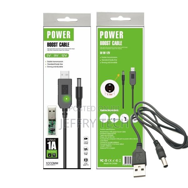 Usb Power Boost Cable, 5v to 12v, 1a, 1000mm - main view