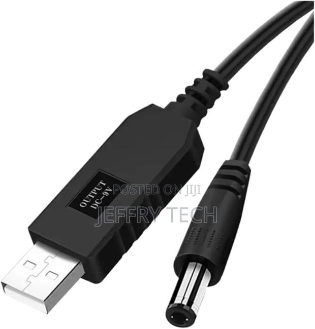 W/I/Fi to Powerbank Cable Connector Dc 5v to 12v Usb Power Cable Boost