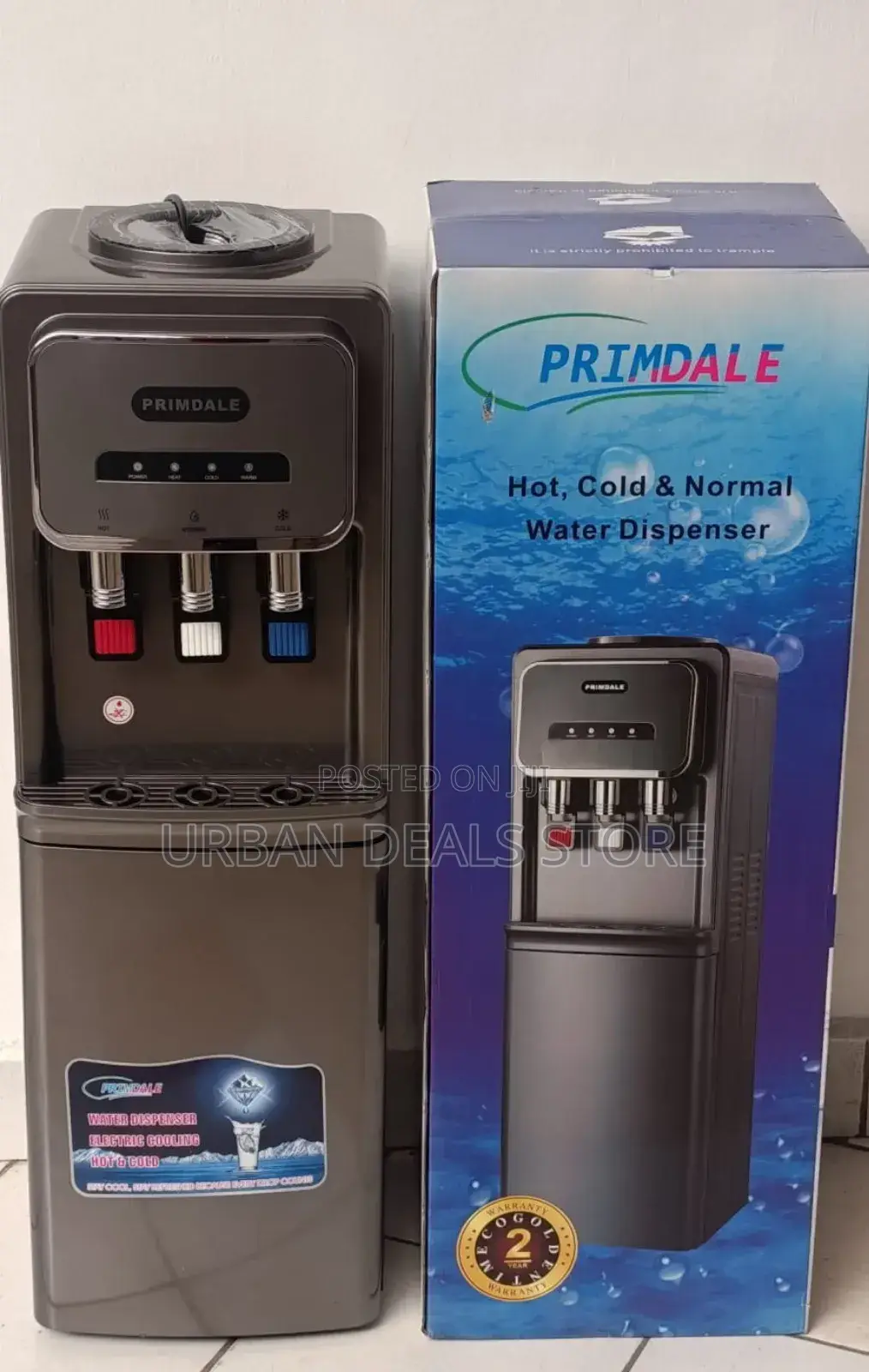 Primdale 3 Taps Water Dispenser With Child Lock Hot,Normal and Cold