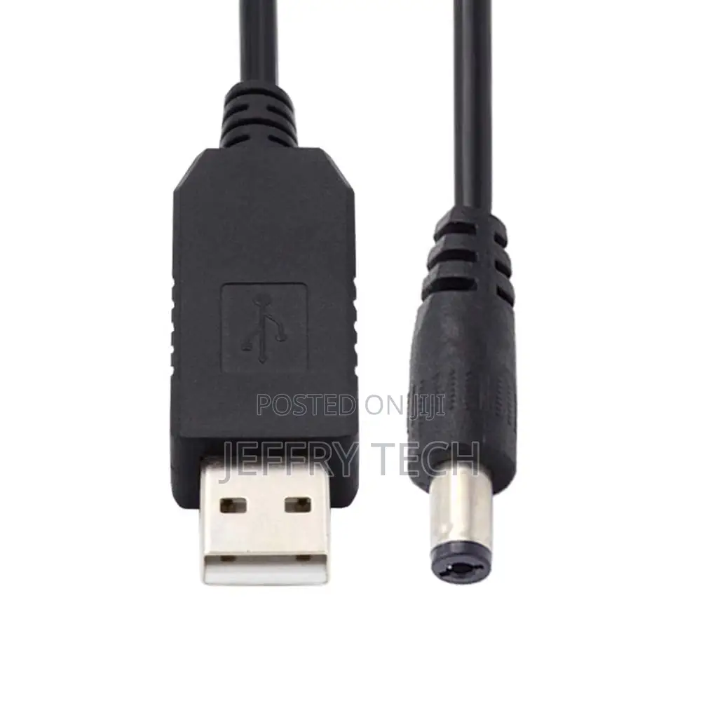 5.5x2.5mm Dc 12v Voltage Riser Boost Power Plug Barrel Connector Cable