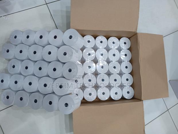 White 50 Rolls Cartoon Receipt Thermal Roll 80mm