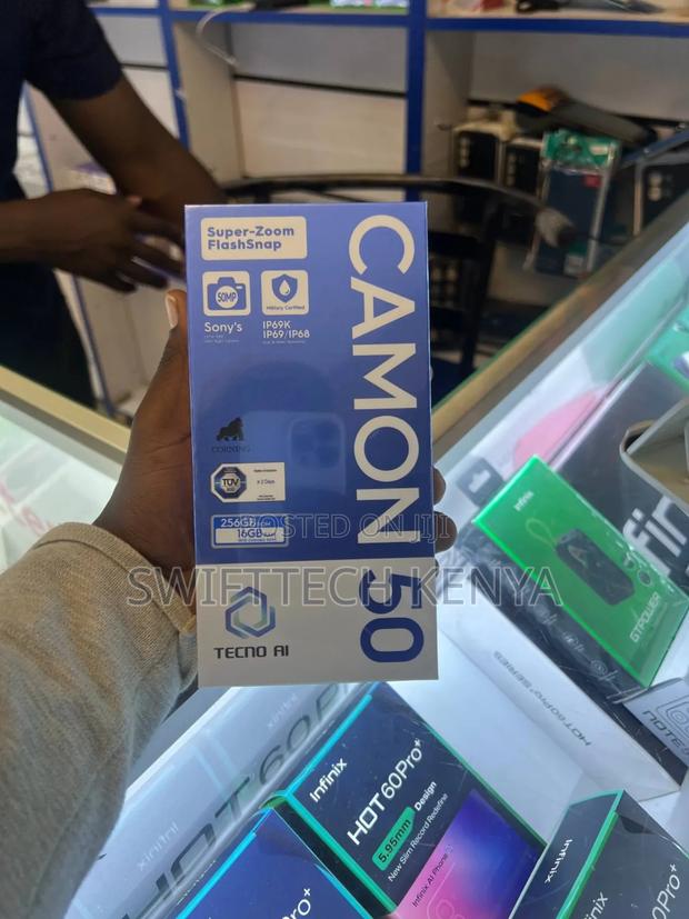 New Tecno Camon 50 256 GB Black - main view