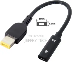 Type C Usb-C to Rectangle 11.0x4.5mm Powe Cable for Thinkpad X1 Carbon