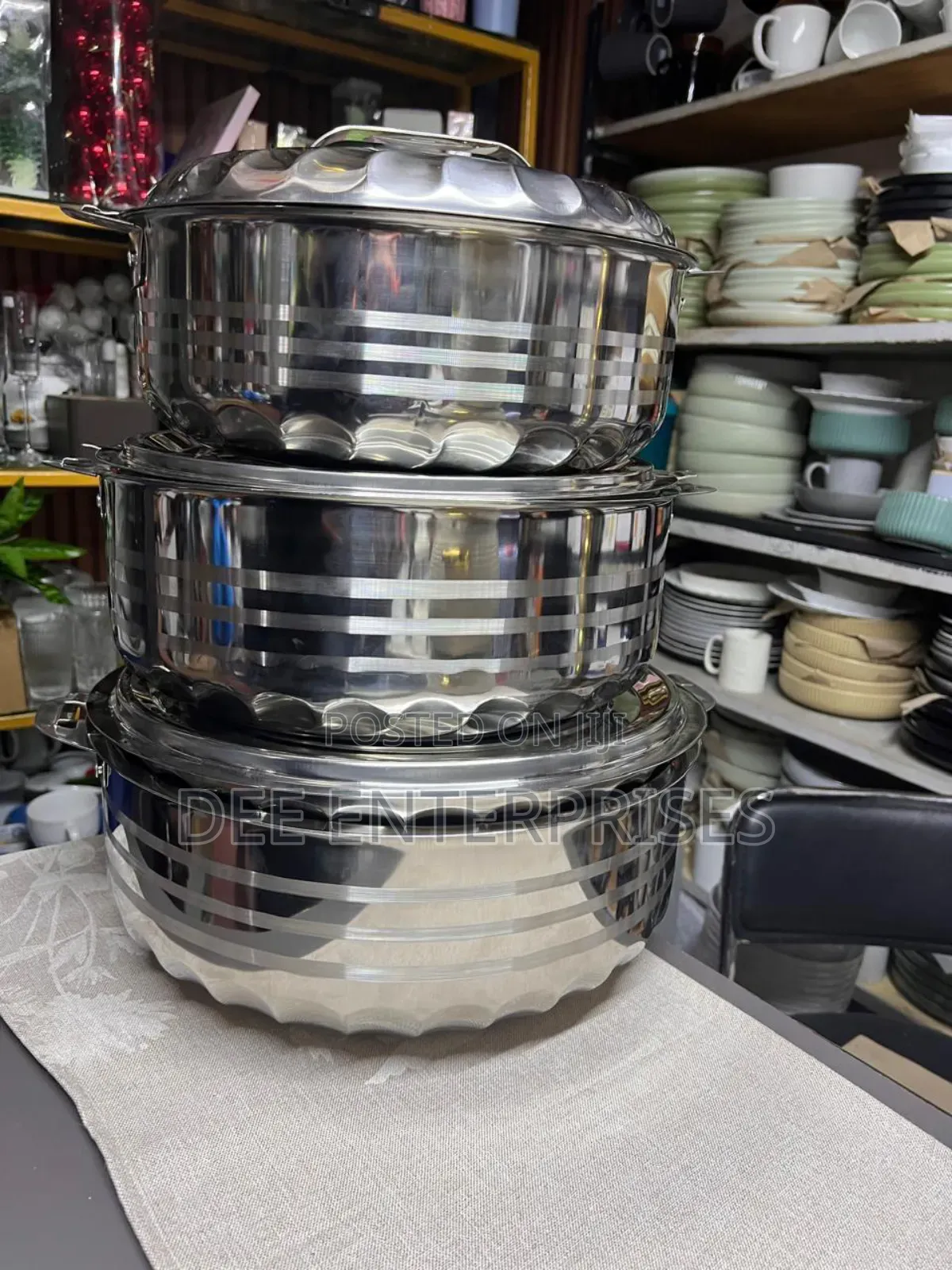 Jumbo 3pc Hotpot Stainless Steel