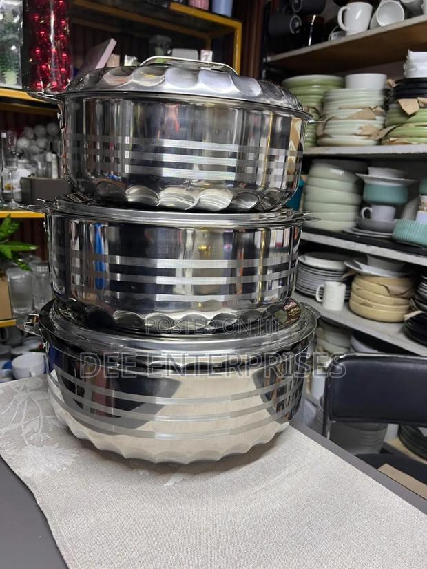 Jumbo 3pc Hotpot Stainless Steel