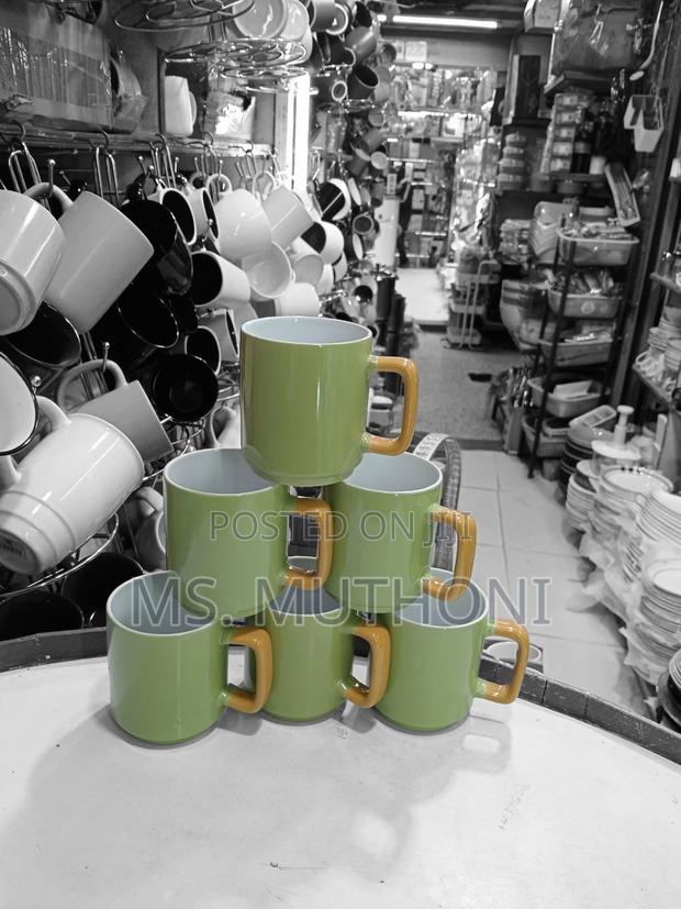 6 PCS Unique Ceramic Coffe Mugs - thumbnail 3