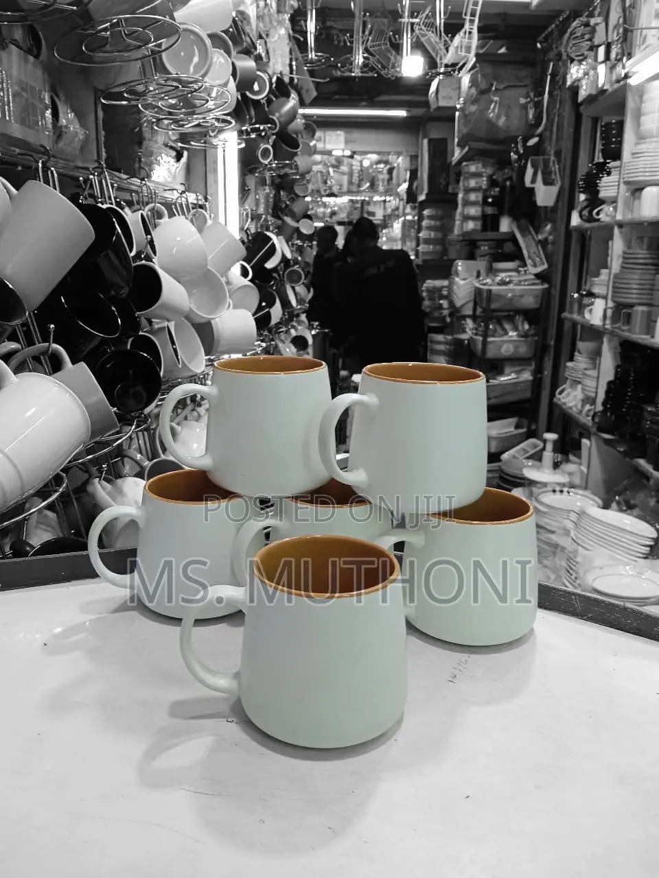 6 Pieces Ceramic Team Mugs