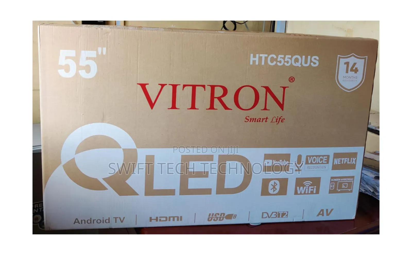 Vitron 55 Inches Qled Smart Android Television.
