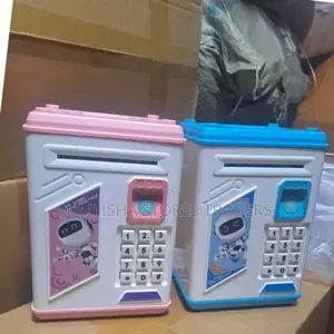 Electronic Robot Piggy Bank With Fingerprint Password Safe