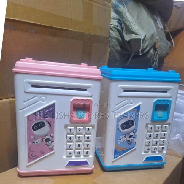 Electronic Robot Piggy Bank With Fingerprint Password Safe