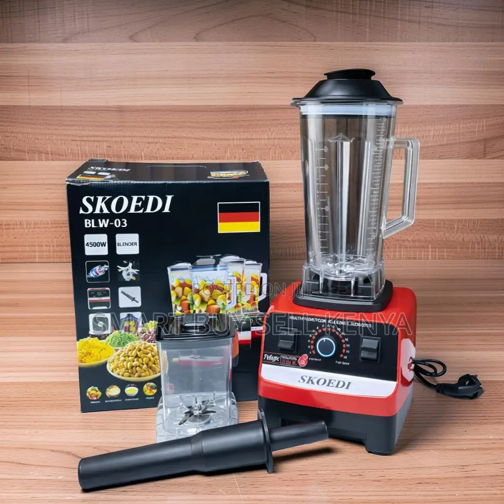 Skoedi Blender Powerful Motor Performance and Heat-Resistant Jar
