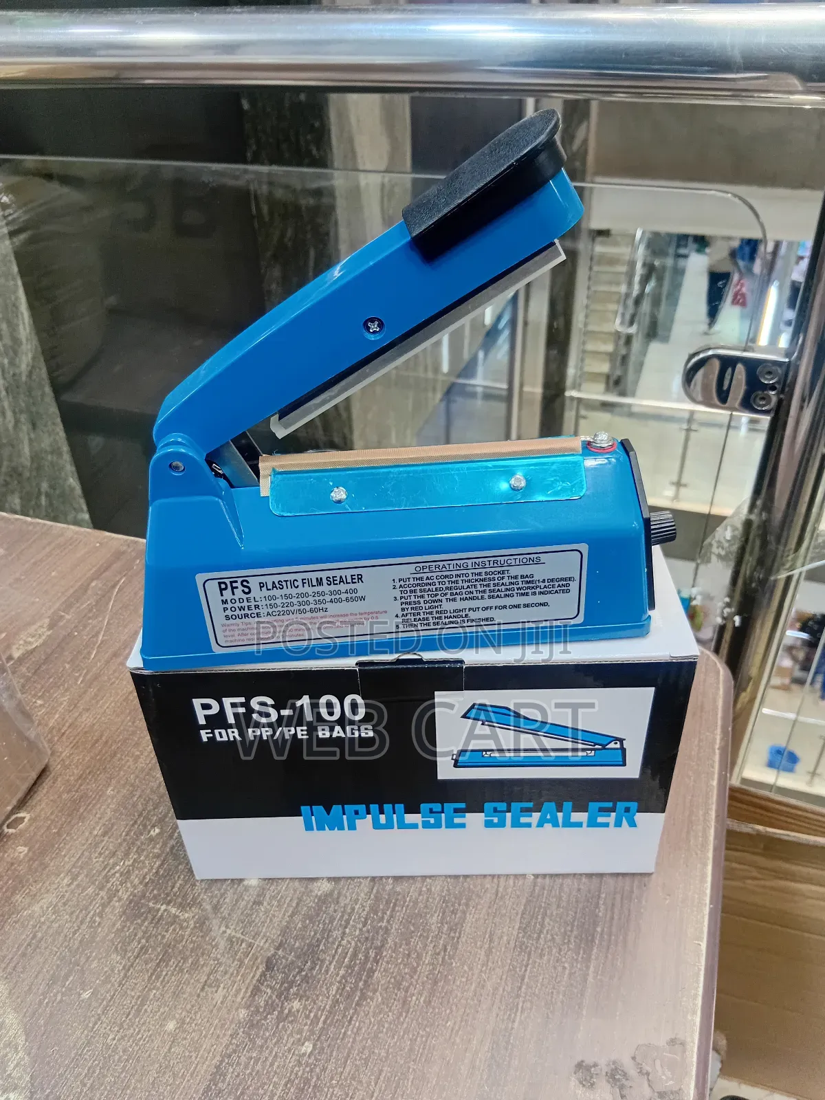 Mini Plastic Bag Heat Sealer 100mm Impulse Sealing Machine