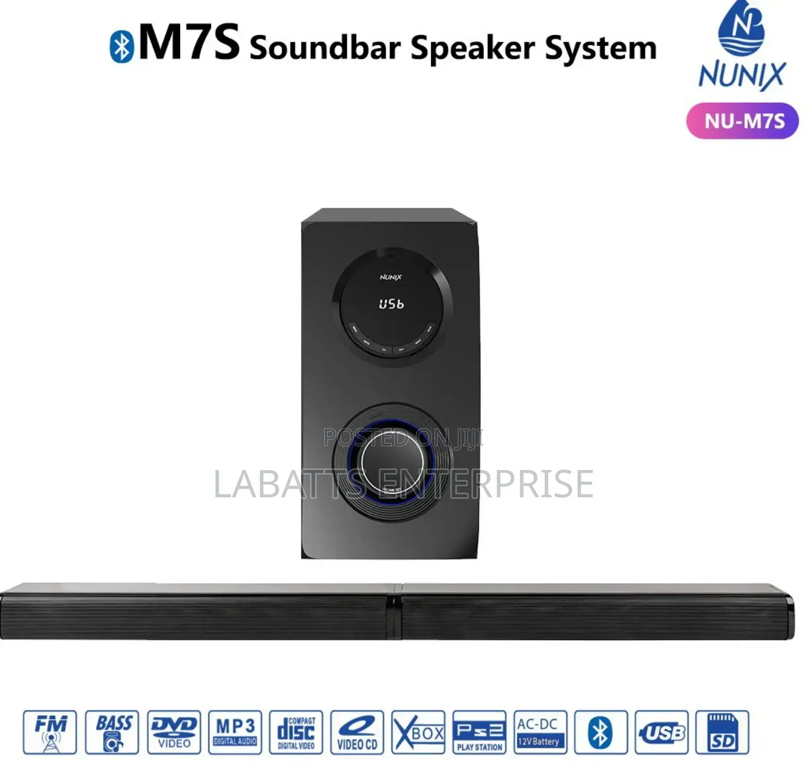 Nunix M7s Soundbar Speaker System