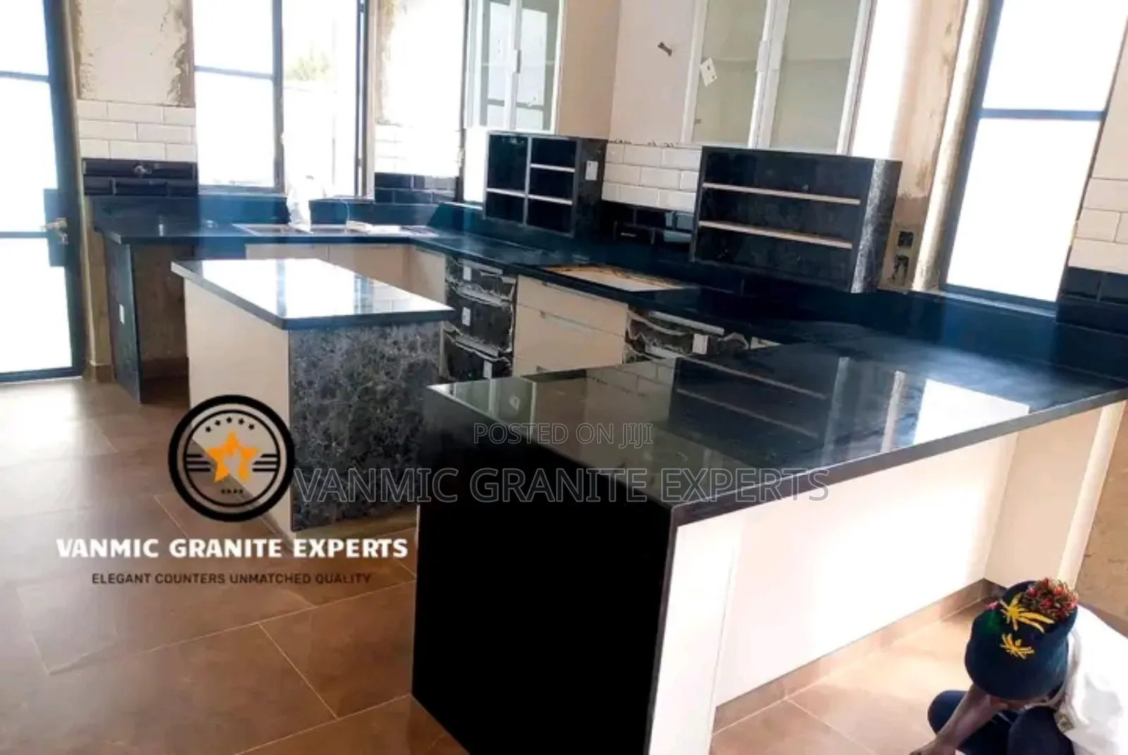Black Galaxy Granite Slab – KSH 18,000 | Premium Kenya