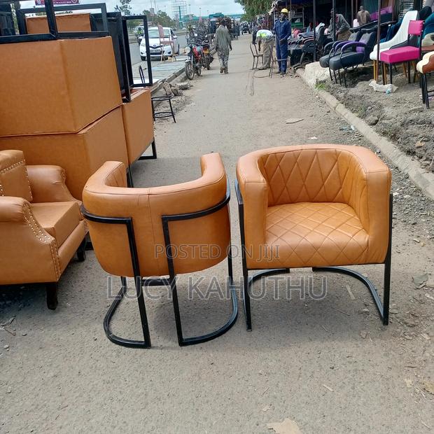 Fabric Stylish Chairs With Powder Coated Finish