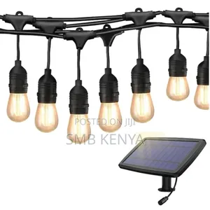 Led Outdoor And Indoor Solar String Lights, 20 Bulbs , 12 Meter