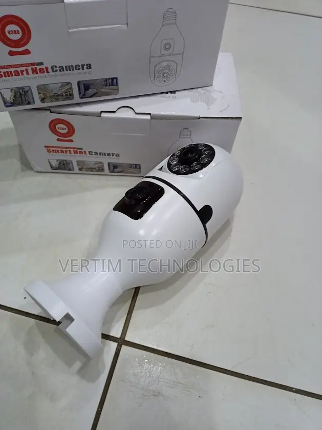 Indoor Security V380 Pro 1080p 2mp PTZ Dual Lens Wifi Bulb Camera