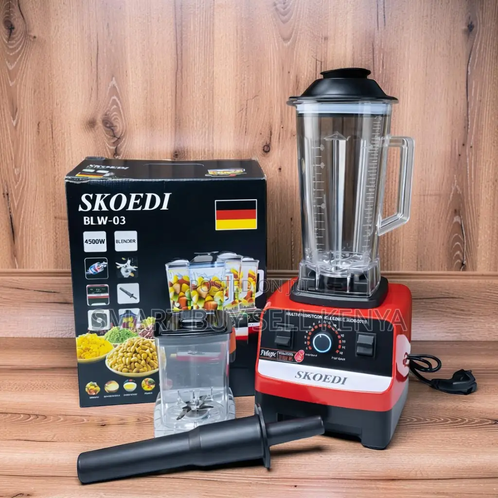 Skoedi Blender Large Capacity Jar and Non-Slip Base Stability