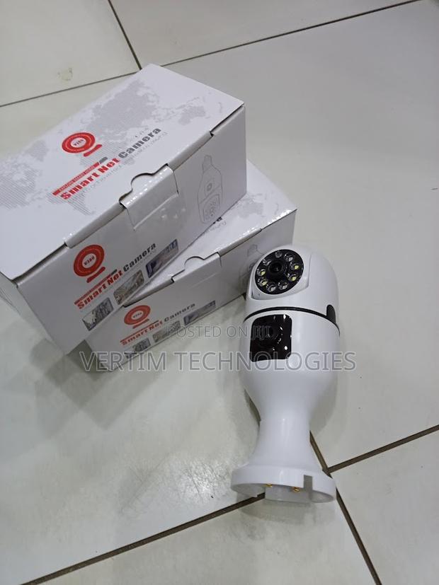 Dual Lens 1080p Hd Smart Bulb Camera Night Vision Remote Access