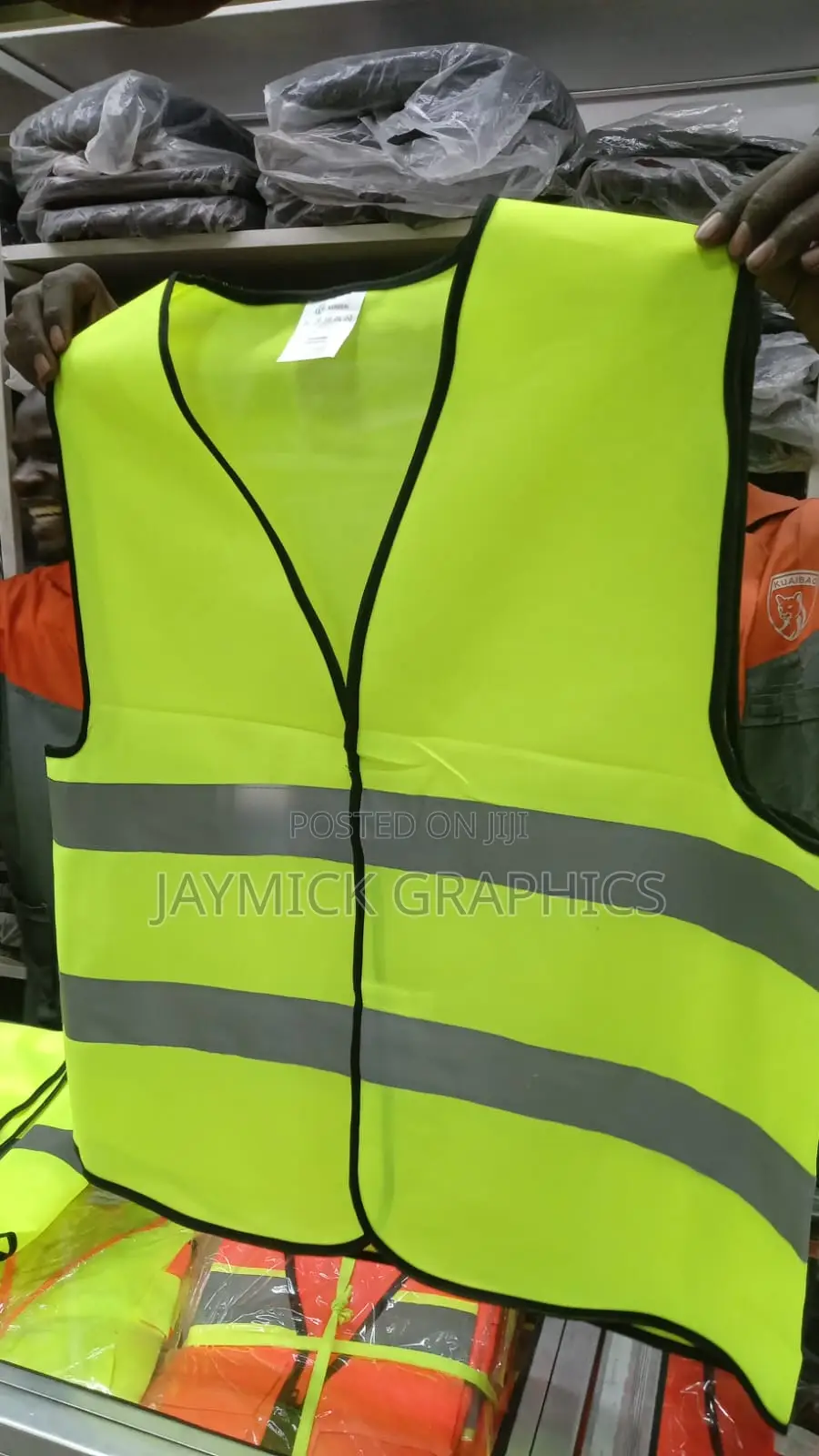 Reflector Jackets (Branded Velcro With Black Lining)