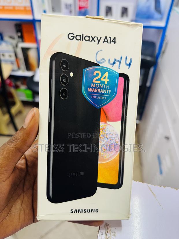New Samsung Galaxy A14 64 GB Black - main view