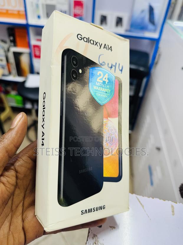 New Samsung Galaxy A14 64 GB Black - thumbnail 3