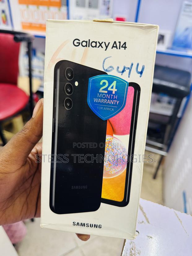 New Samsung Galaxy A14 64 GB Black - thumbnail 2