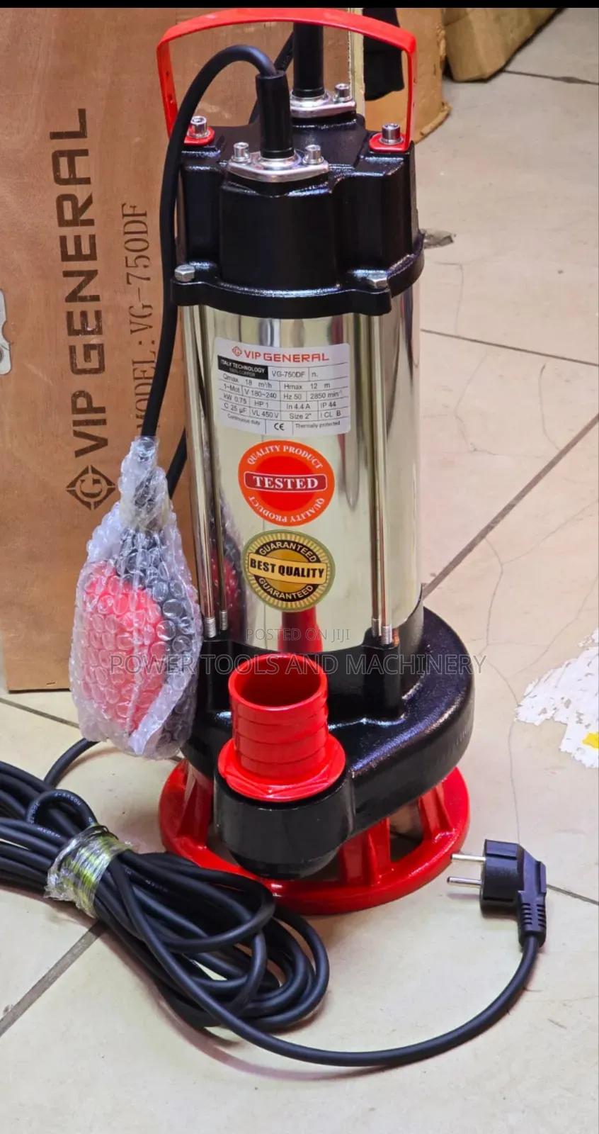 High Quality Sewage Pump 1hp ,2",12m Waste Pump