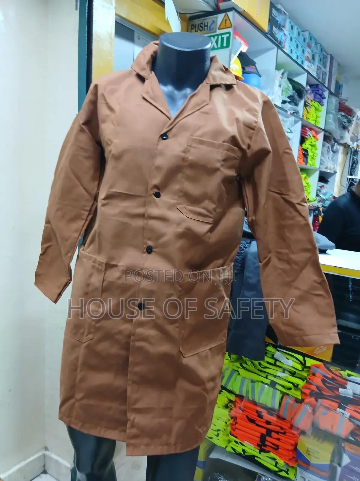 Loose Fit Design Kikuyu Design Brown