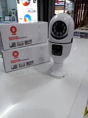 Dual Lens 2mp Hd Outdoor Wifi Bulb Camera With One-Year Warranty