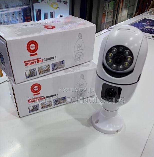 Dual Lens Smart 1080p PTZ Bulb Camera Reliable Quality Easy Connection - main view