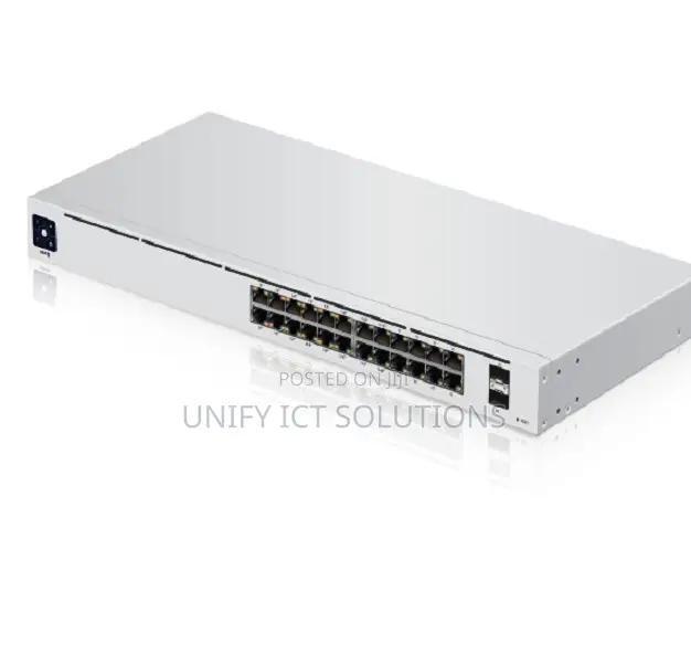Ubiquiti Unifi 24-Port Switch (Usw-24-Poe), (16) Gbe Poe+ Rj45 Ports,