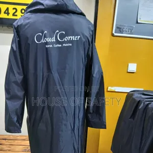 Navy Blue Long Length Rain Coats