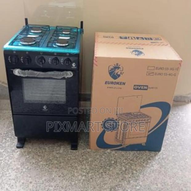 Compact Euroken Euro55-4g+G Cooker With Glass Lid Oven