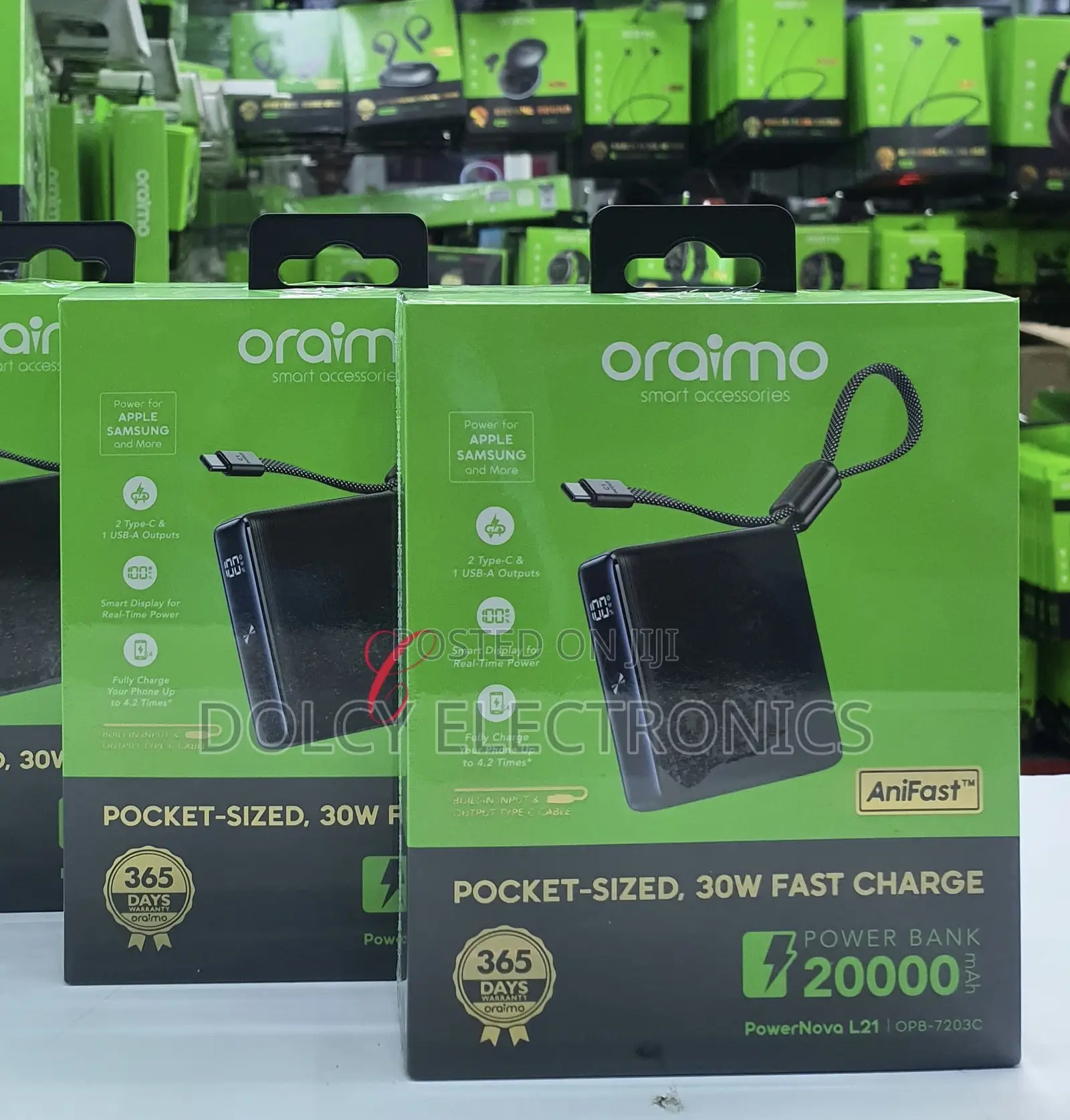 Oraimo Powernova L21 30w Fast-charging Power Bank
