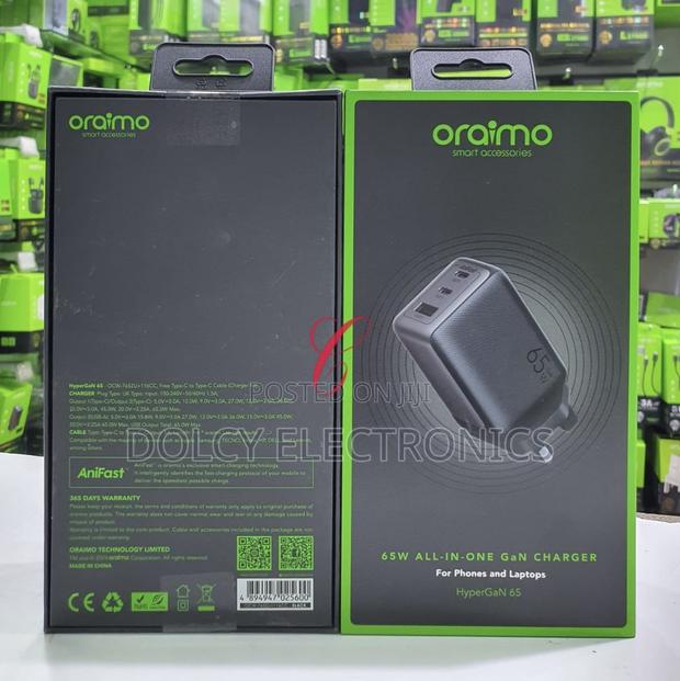 Oraimo Hypergan 65 65w Gan Wall Charger - thumbnail 2