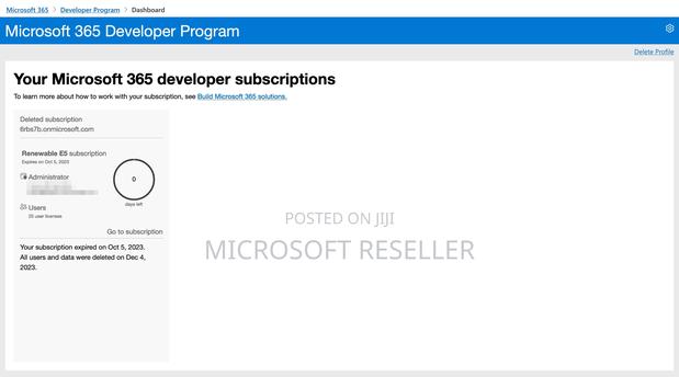 Microsoft 365 E5 Developers Admin 25 User