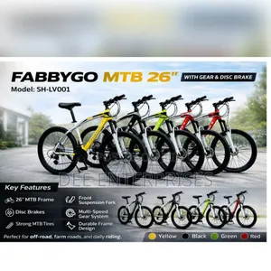 MTB Size 26 With Gear and Disc Breaks