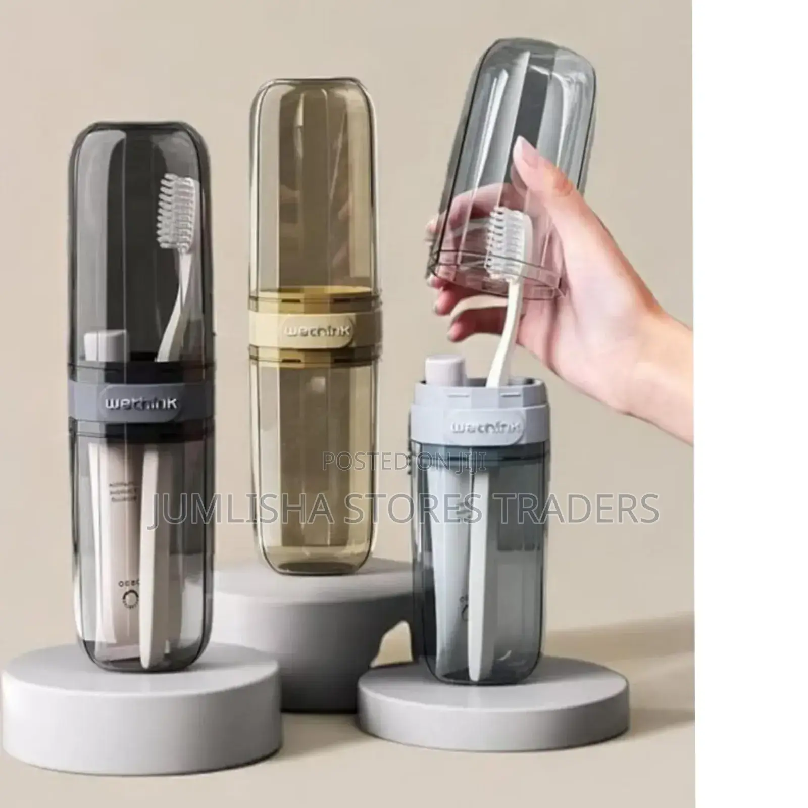 Portable Tooth Brush/Paste Holder