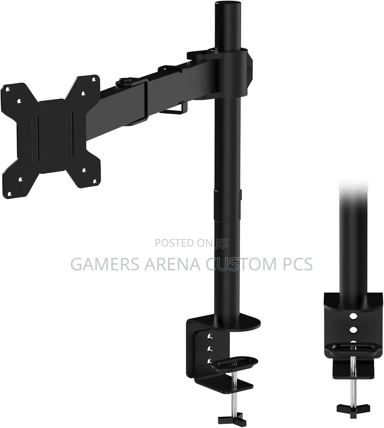 Zeno M621 Adjustable Single Monitor Arm Mount Desk Clamp 15'' to 32''