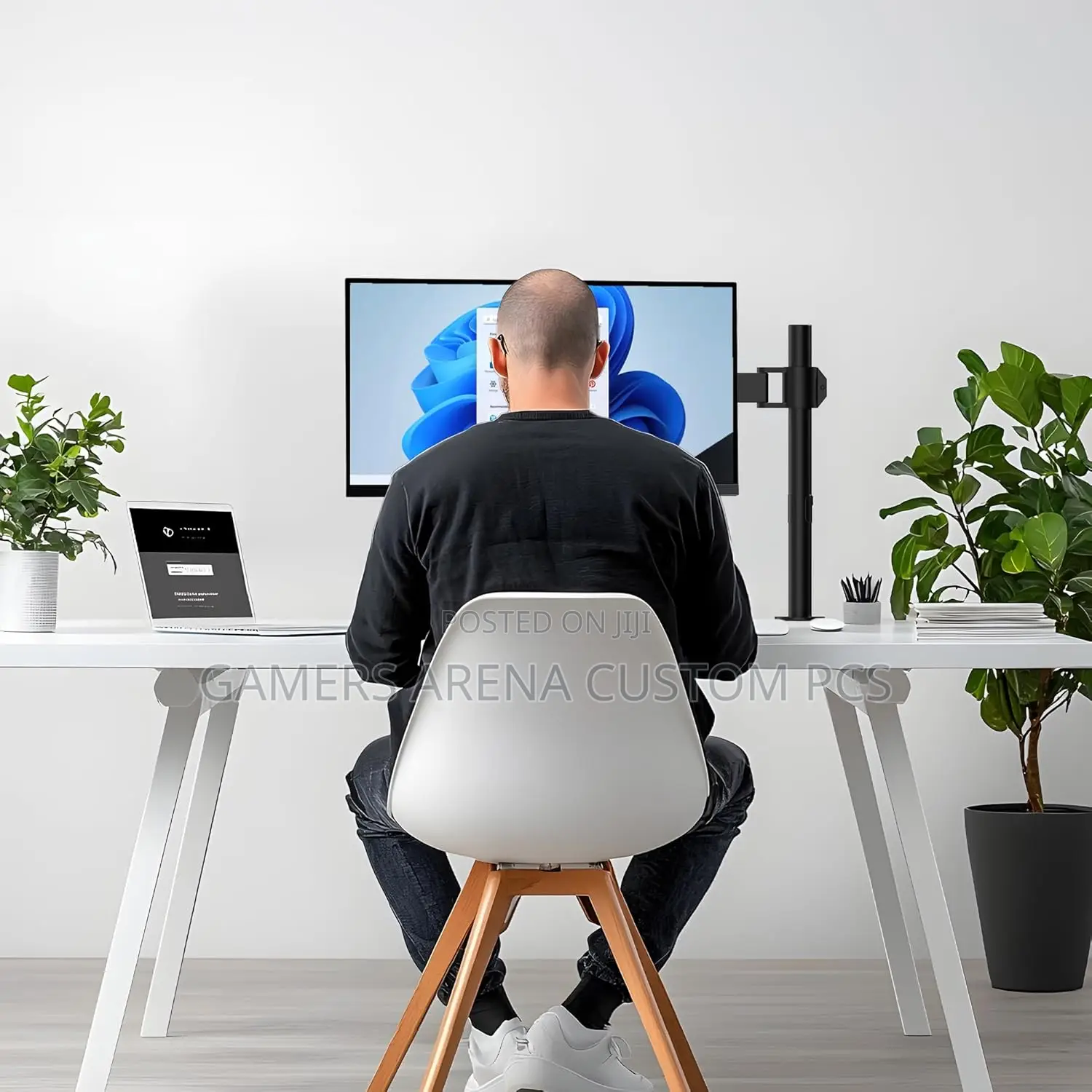 Zeno M621 Adjustable Single Monitor Arm Mount Desk Clamp 15'' to 32''
